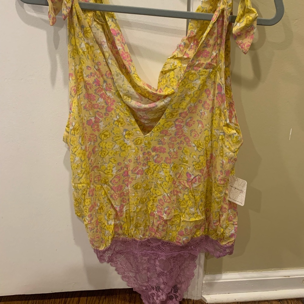 Brand new with tags. Intimately by Free People floral bodysuit.